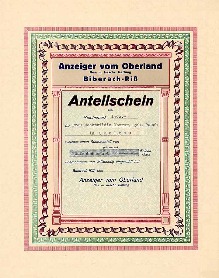 Anzeiger vom Oberland GmbH