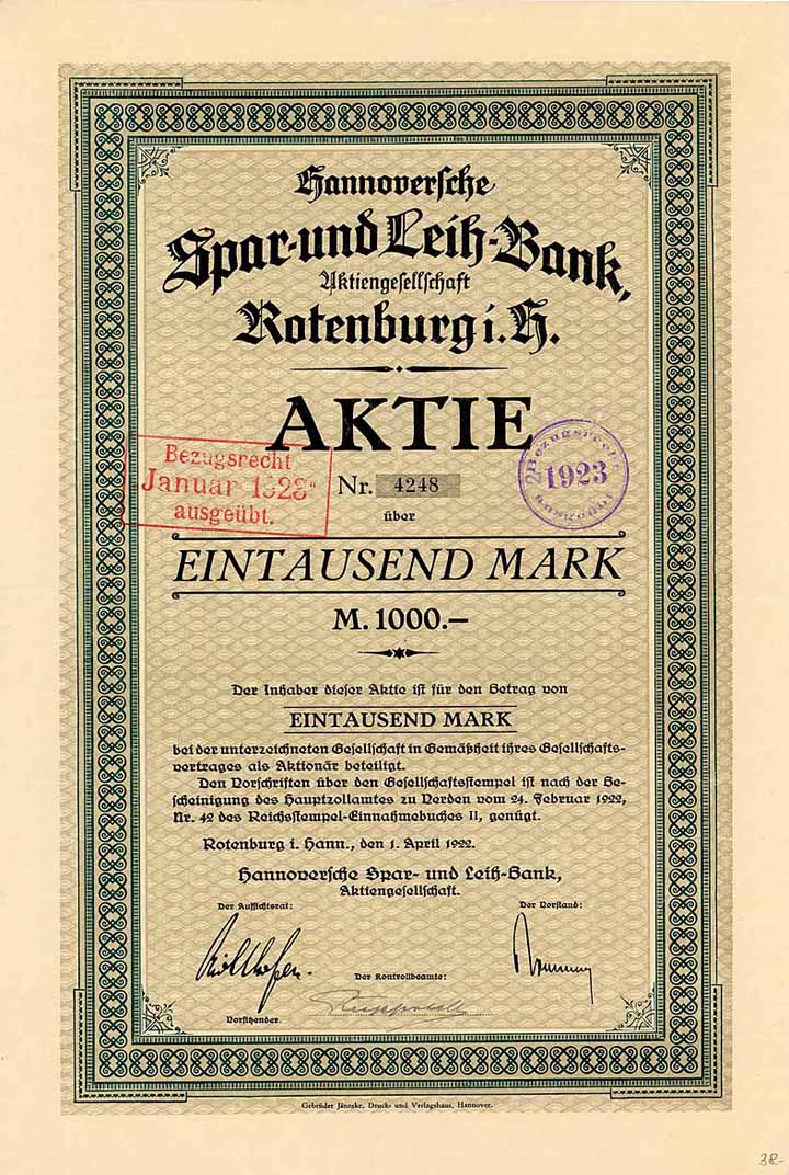 Hannoversche Spar- und Leih-Bank AG