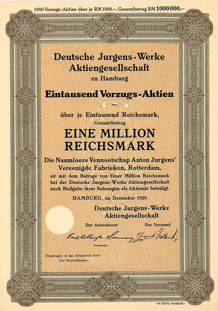 Deutsche Jurgens-Werke AG