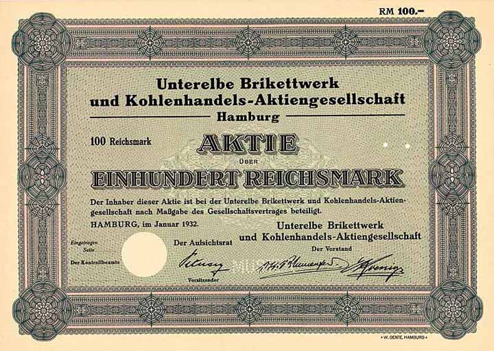 Unterelbe Brikettwerk und Kohlenhandels-AG
