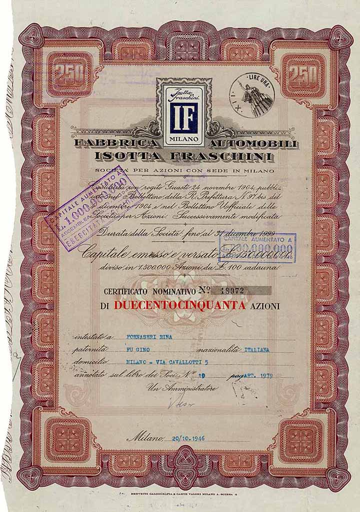 Fabbrica Automobili Isotta Fraschini S.p.A.