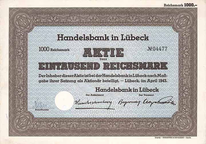 Handelsbank in Lübeck