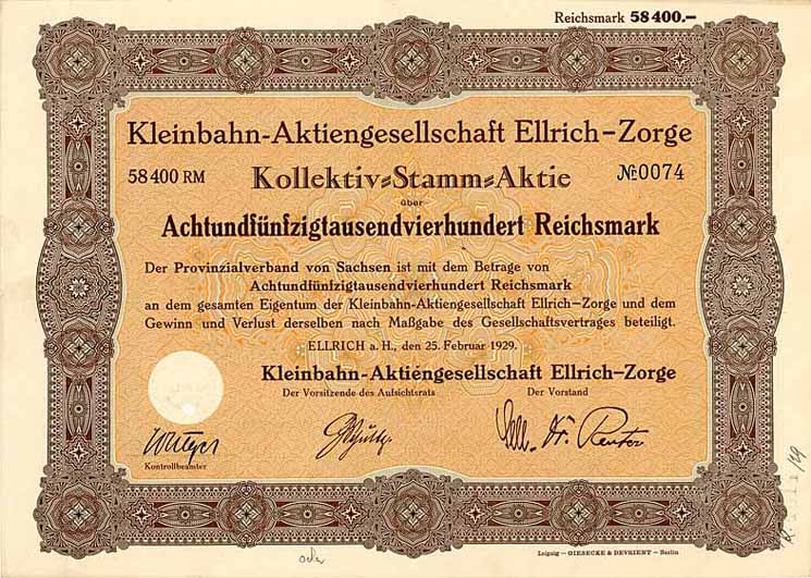 Kleinbahn-AG Ellrich-Zorge