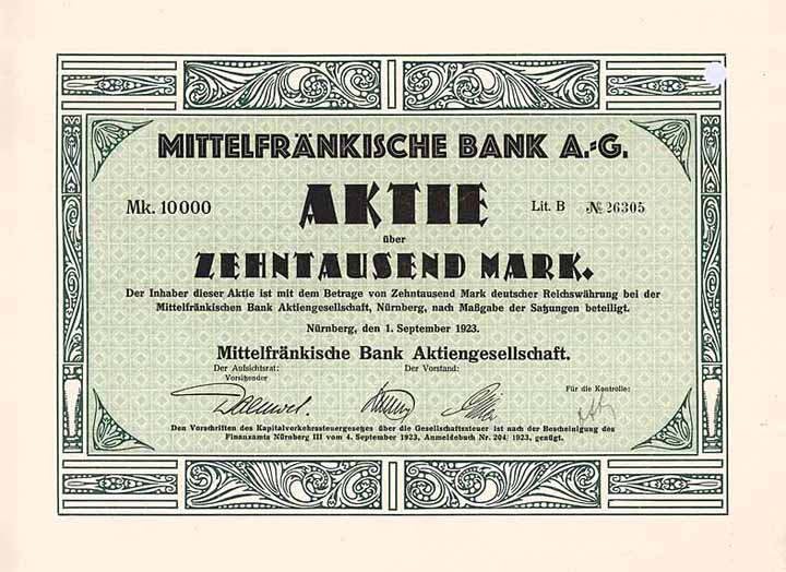 Mittelfränkische Bank AG