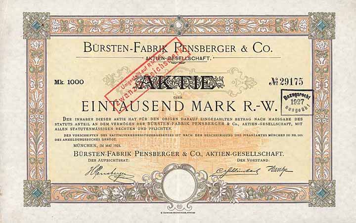 Bürsten-Fabrik Pensberger & Co. AG