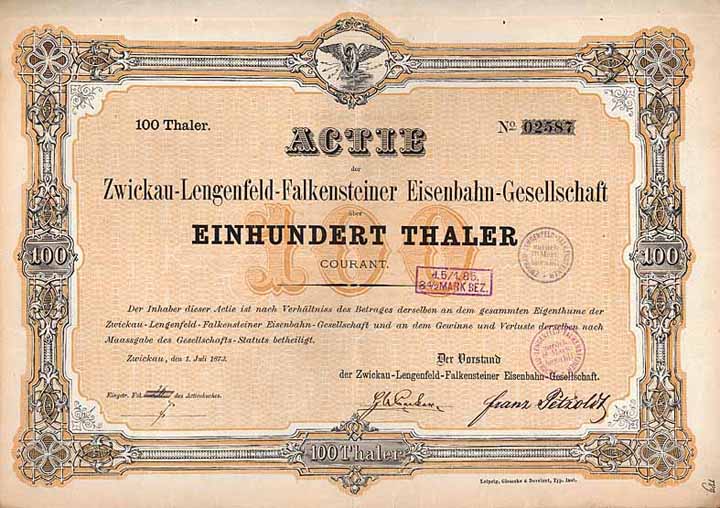 Zwickau-Lengenfeld-Falkensteiner Eisenbahn-Gesellschaft