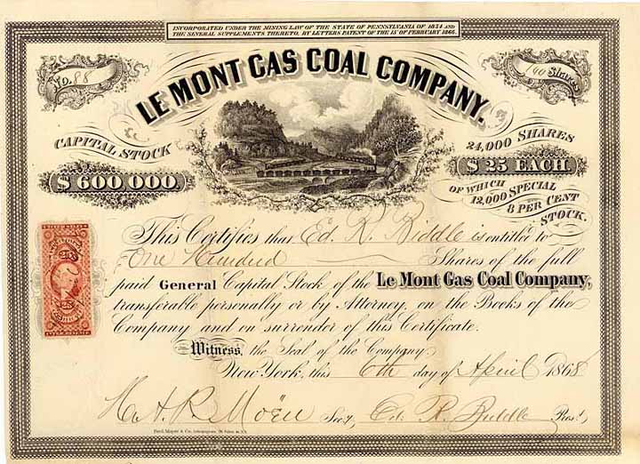 Le Mont Gas Coal Co.