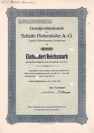 Schüle-Hohenlohe AG