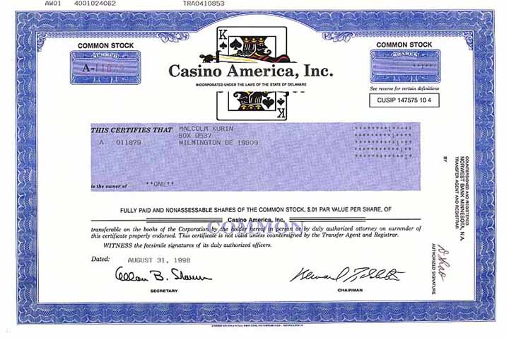 Casino America Inc.