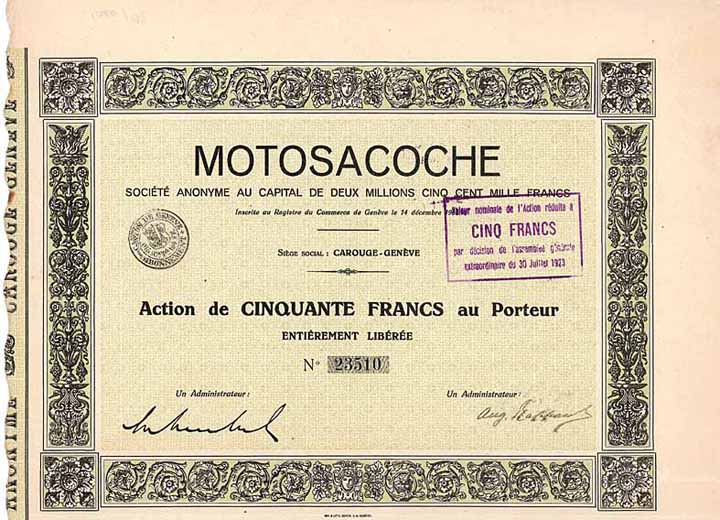 Motosacoche S.A.