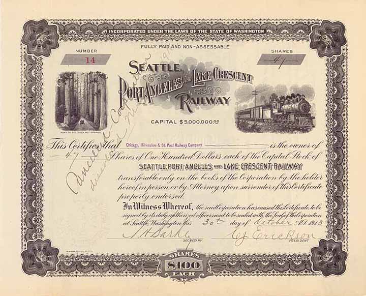 Seattle, Port Angeles & Lake Crescent Railway
