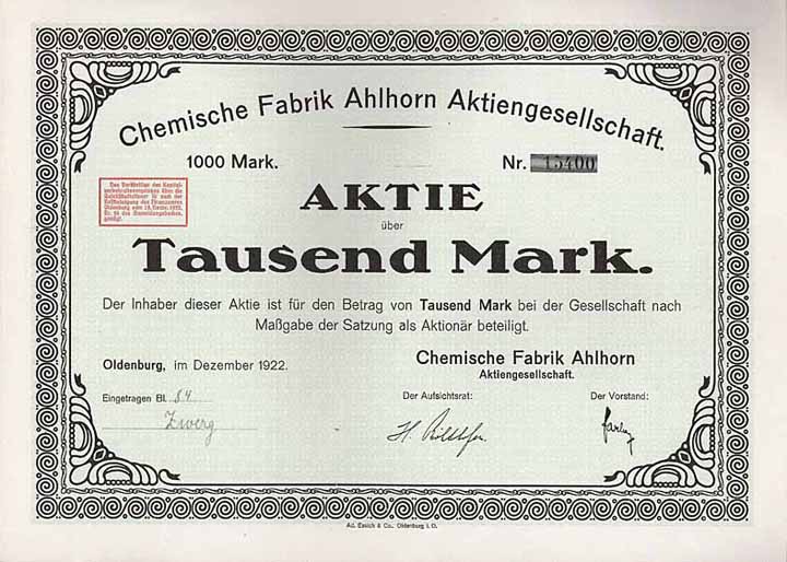 Chemische Fabrik Ahlhorn AG