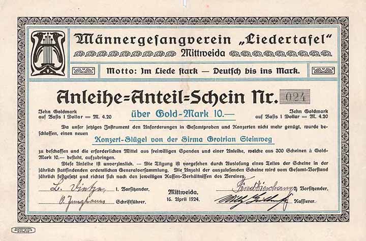 Männergesangverein “Liedertafel”