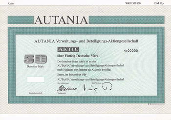 AUTANIA Verwaltungs- und Beteiligungs-AG