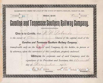 Carolina & Tennessee Southern Railway