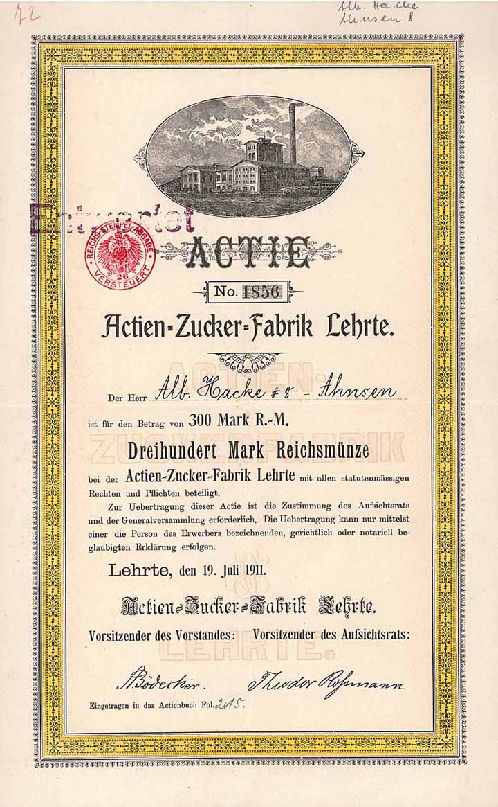 Actien-Zucker-Fabrik Lehrte