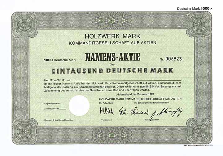 Holzwerk Mark KGaA