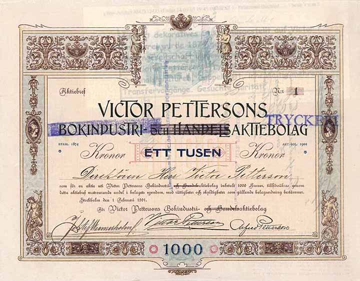 Victor Pettersons Bokindustri- och Handelsaktiebolag