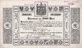 Rentenbank für die Provinzen Pommern und Schleswig-Holstein, sowie für den Kreis Herzogtum Lauenburg