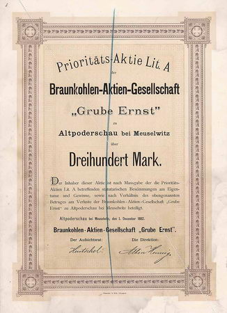 Braunkohlen-AG Grube Ernst
