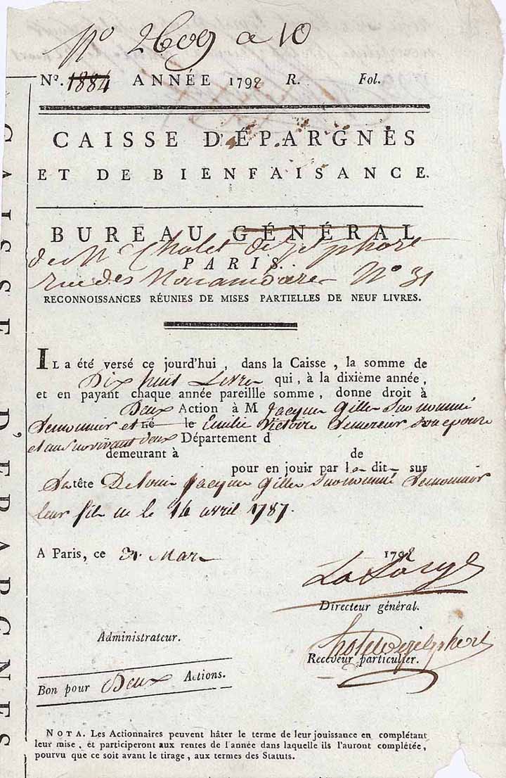 Caisse d’Épargnes et de Bienfaisance