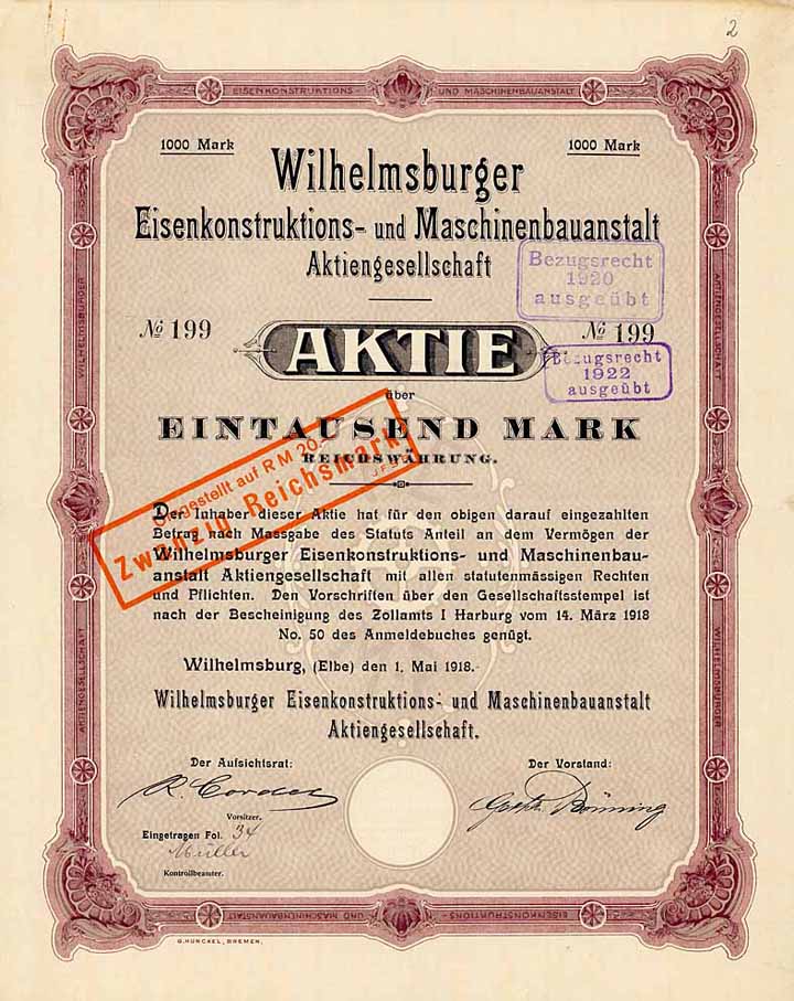 Wilhelmsburger Eisenkonstruktions- und Maschinenbauanstalt AG