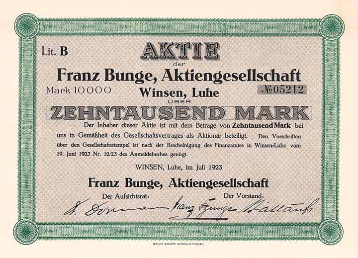 Franz Bunge AG