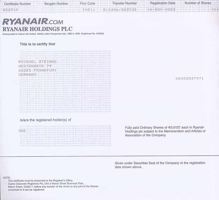 Ryanair Holdings plc