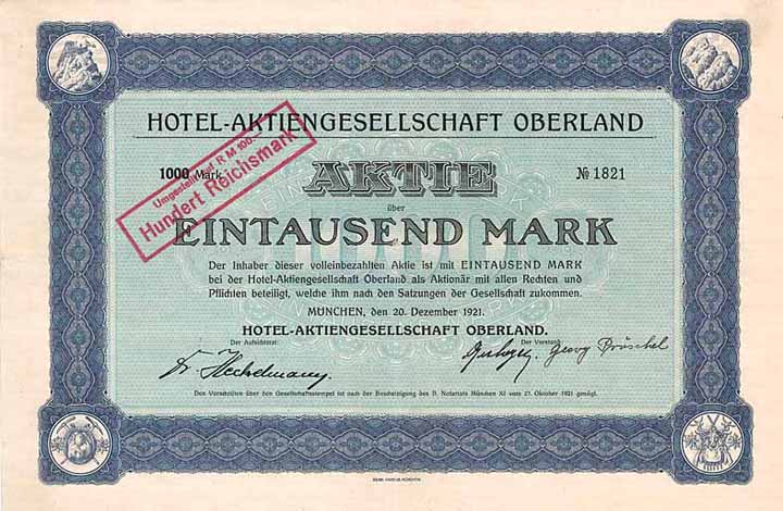 Hotel-AG Oberland
