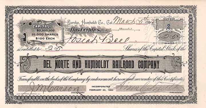 Del Norte & Humboldt Railroad