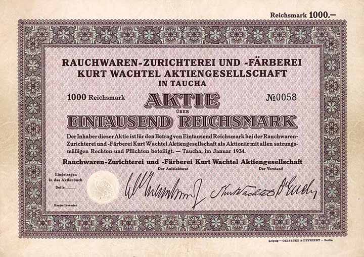 Rauchwaren-Zurichterei und -Färberei Kurt Wachtel AG