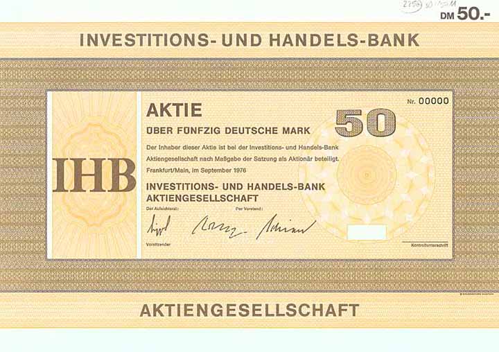 Investitions- und Handels-Bank AG