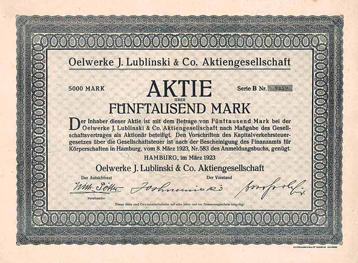 Oelwerke J. Lublinski & Co. AG