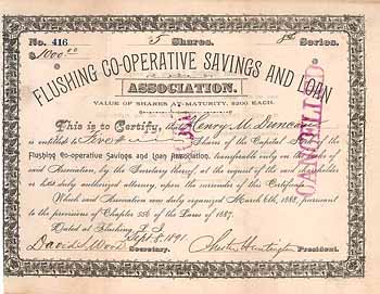 Flushing Co-operative Savings and Loan Association