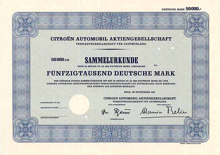 Citroen Automobil AG Verkaufsgesellschaft für Deutschland