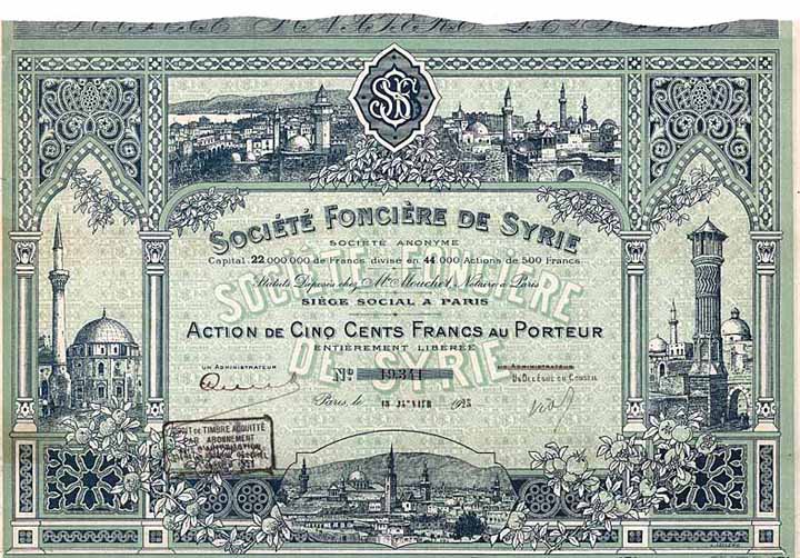 Société Foncière de Syrie S.A.