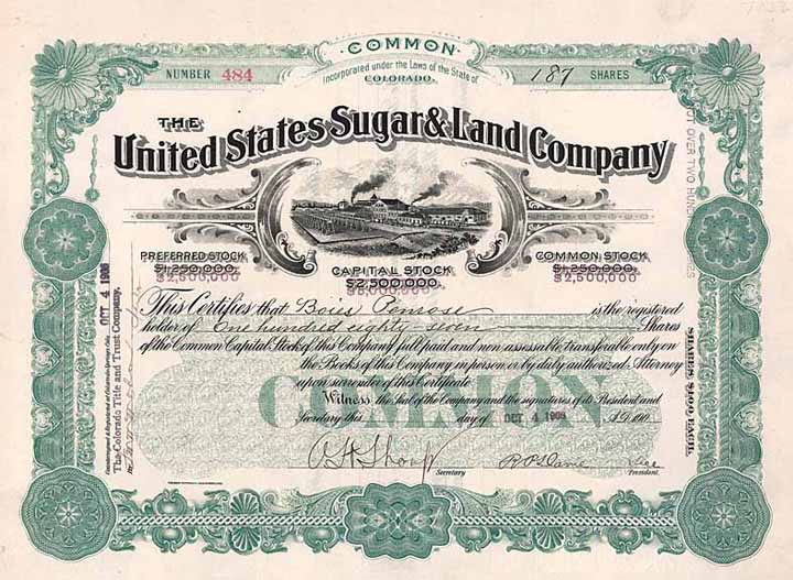 United States Sugar & Land Co.