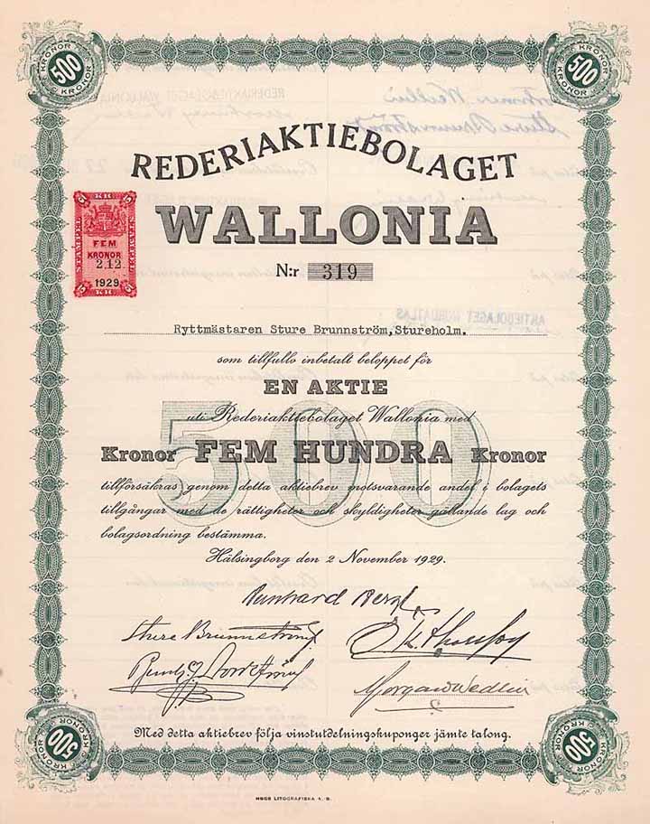 Rederiaktiebolaget Wallonia