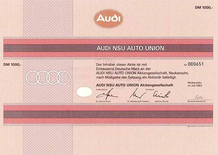 AUDI NSU Auto Union AG