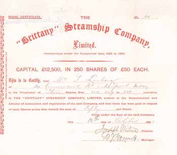 Brittany Steamship Co.
