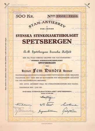 Svenska Stenkolsaktiebolaget Spetsbergen