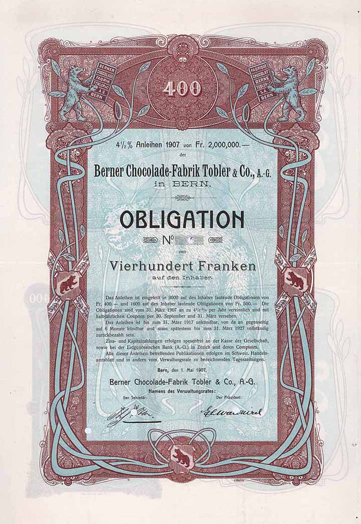 Berner Chocolade-Fabrik Tobler & Co. AG