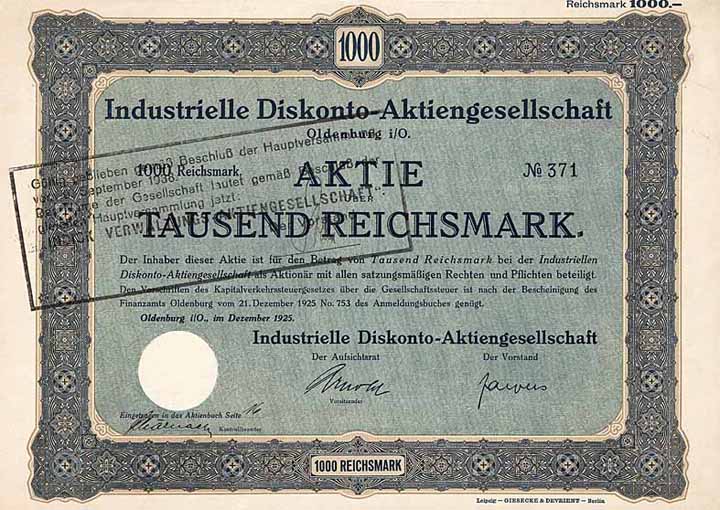 Industrielle Diskonto-AG