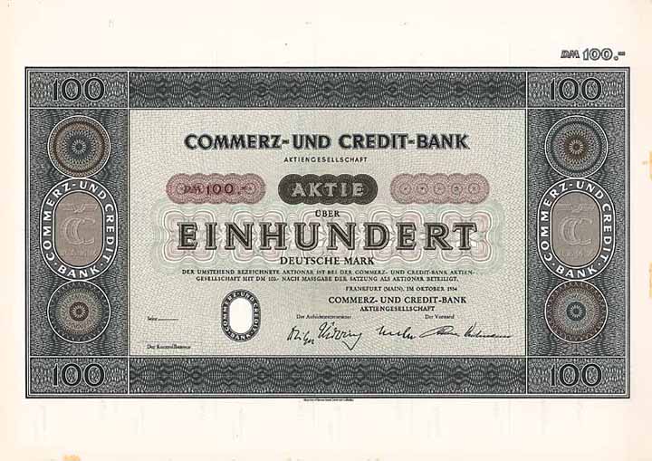 Commerz- und Credit-Bank AG