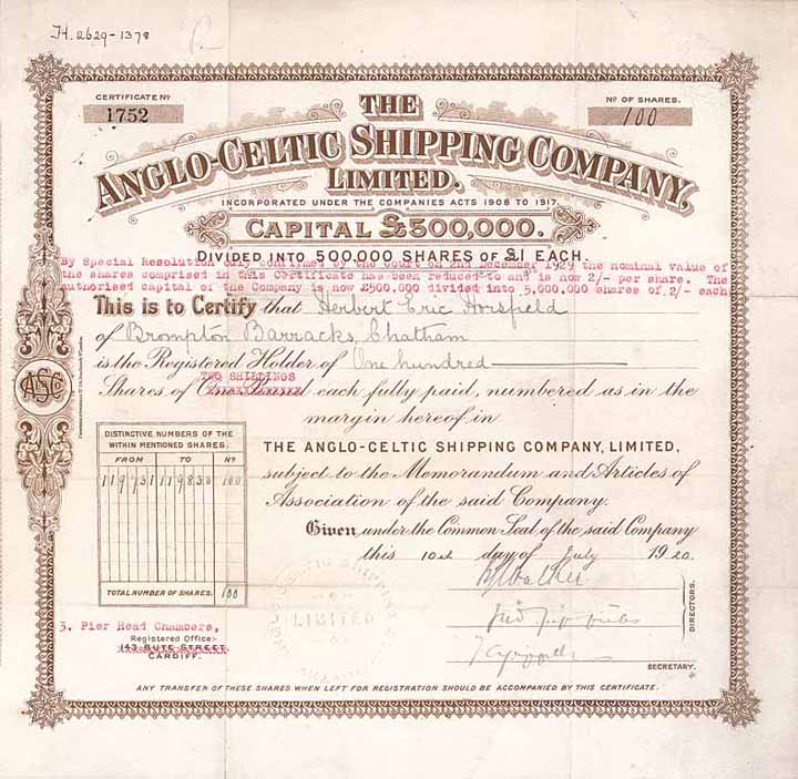 Anglo-Celtic Shipping Company Ltd.