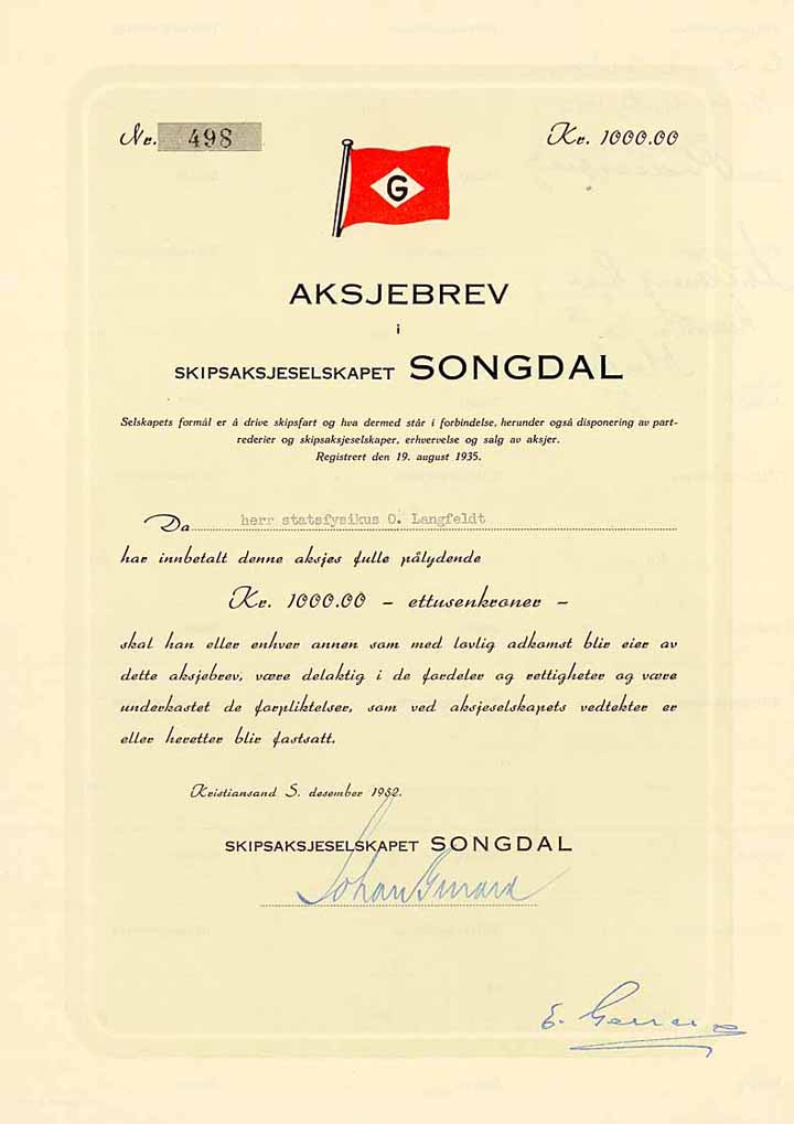 Skipsaksjeselskapet Songdal