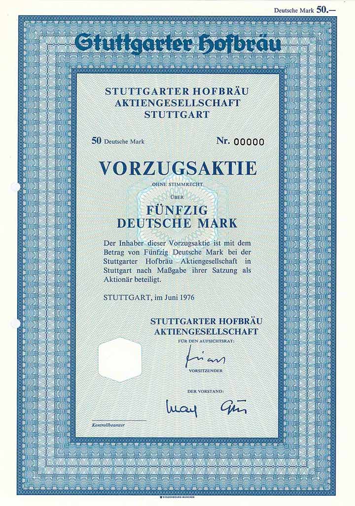 Stuttgarter Hofbräu AG