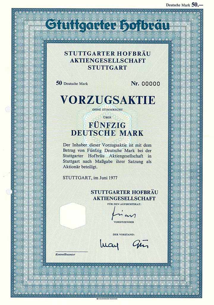 Stuttgarter Hofbräu AG