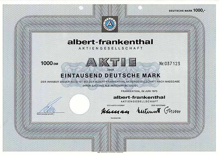 albert-frankenthal AG