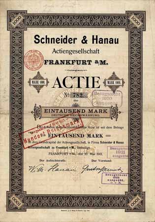 Schneider & Hanau AG
